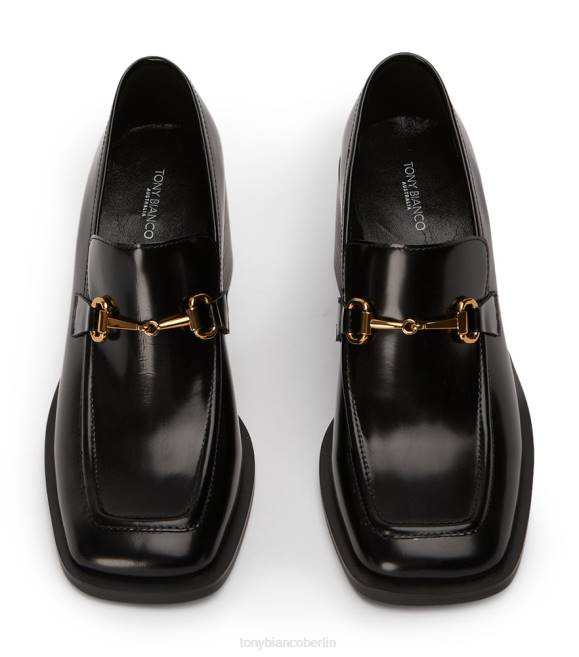 Slipper mit Absatz| de Tony Bianco Frauen Livia Freizeitschuhe Schwarz hochglänzend 4624357